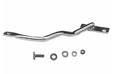 Paughco 718J Rear Pipe Hanger Bracket for Shotgun Style Exhaust - Chrome