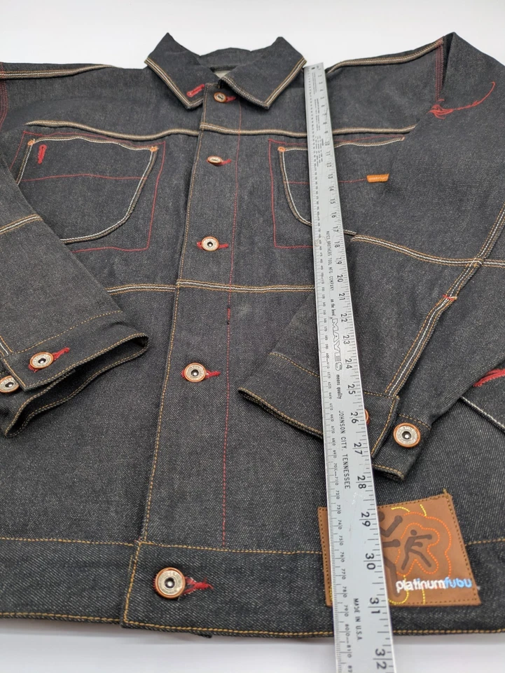 Vintage PLATINUM FUBU 3XL Muhammad Ali Round 1 Denim Jean Jacket 2000s Boxing - Image 3 of 4