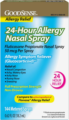 Fluticasone Propionate Nasal Spray, 50 Mcg per Spray, Full Prescription Strength