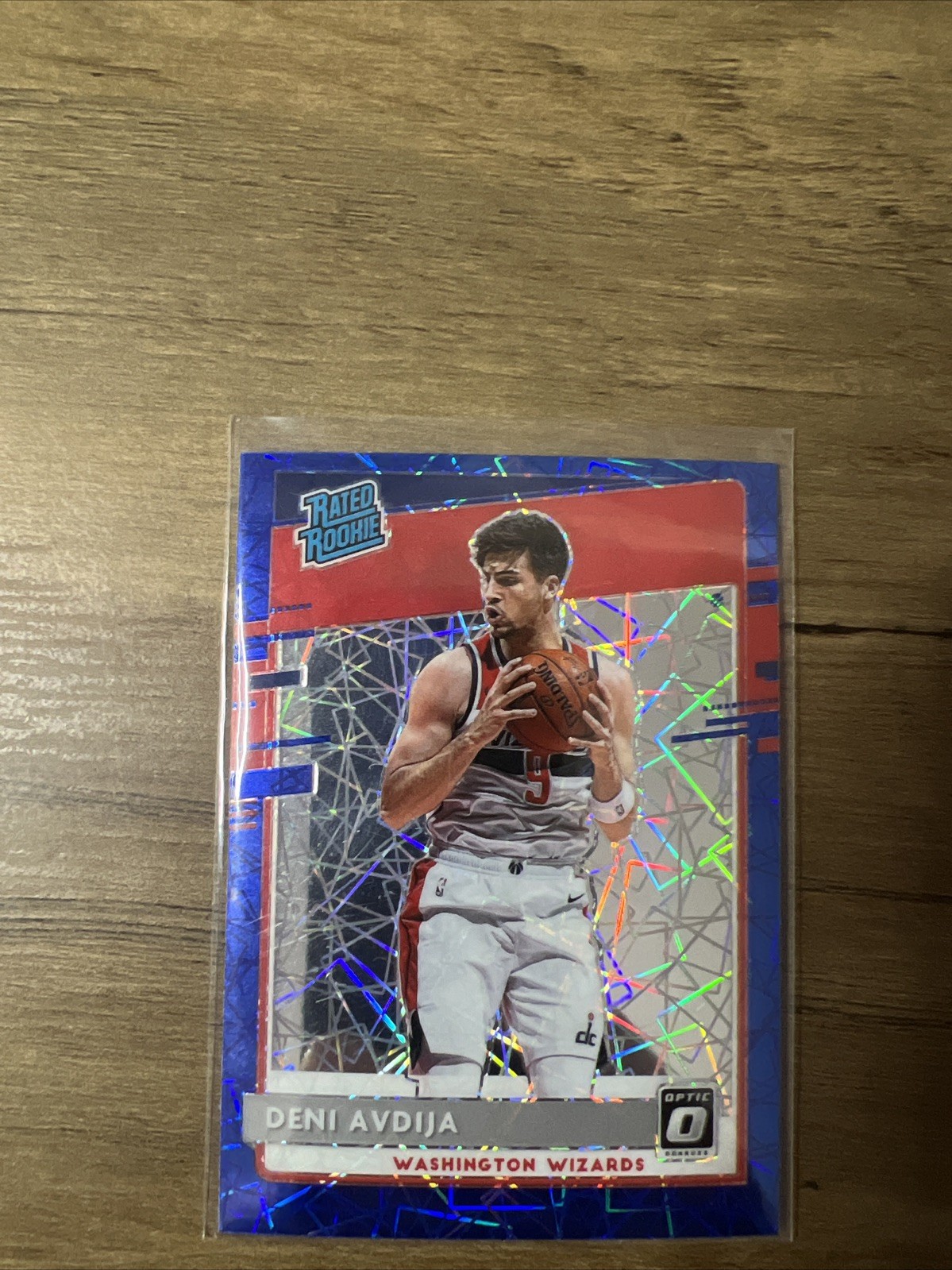 2020-21 Deni Avdija RC #159 Donruss Optic Blue Velocity Rated Rookie Holo Prizm
