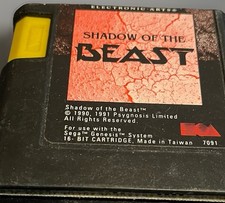 Thumbnail of ebay&reg; auction 137425038254 | Shadow of the Beast - Mega Drive - Nur Kassette - KOSTENLOSER VERSAND - Megadrive - getestet