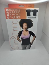 Women's Slim & Trim  Slimming hourglass t-shirt sz Large Microban