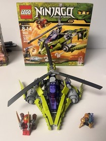 Lego NINJAGO LOT OF 2 9441 Kai&rsquo;s Blade Cycle & 9443 Rattlecopter (read DESC.)