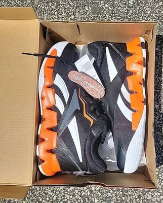 Mens Reebok Basketball Shoes Size 9.5 Zig Encore Black Orange GW2230 New In Box 
