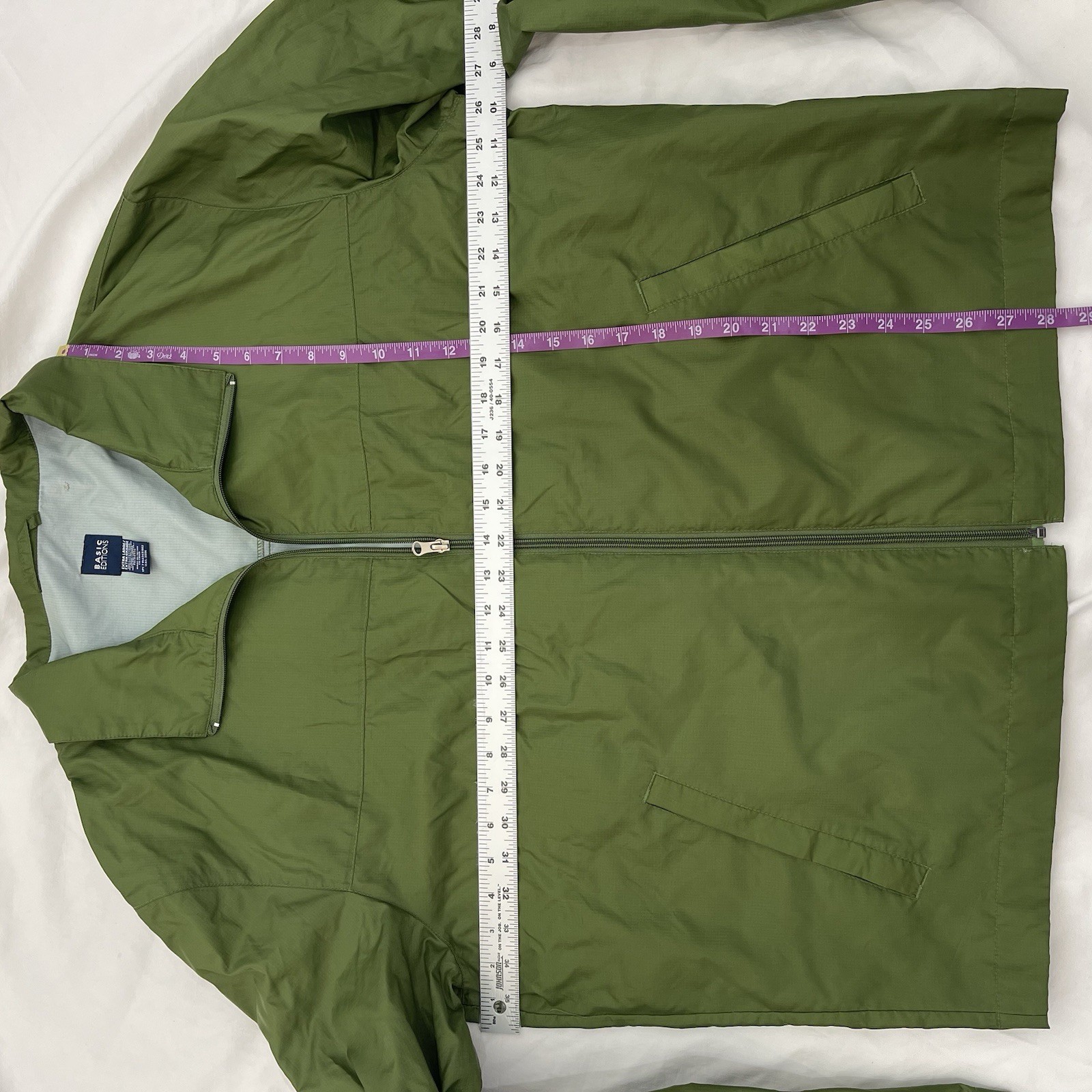 Vintage Basic Edition Nylon Windbreaker Jacket Me… - image 2