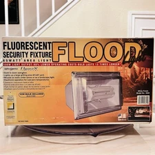 New Lights Of America Fluorescent Flood Light Security Fixture 9265 Old Stock