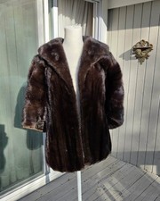 Dark brown mink stole/wrap in excellent condition