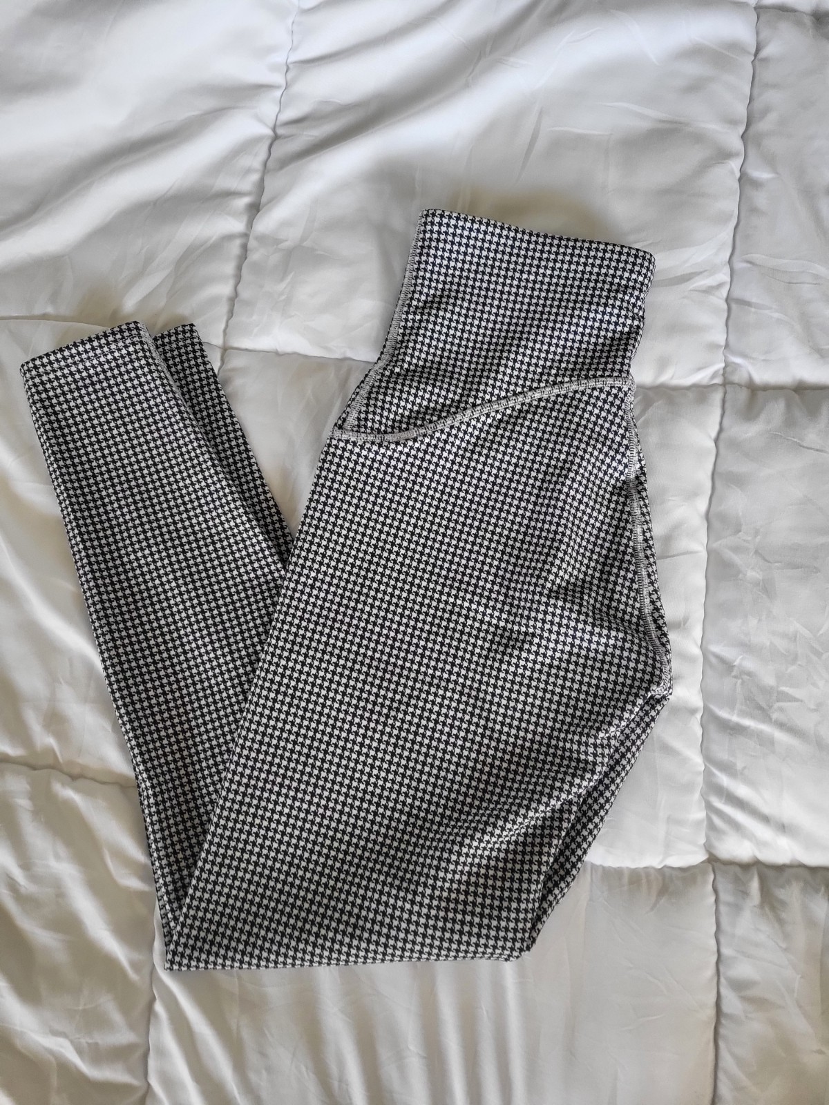 Spanx Navy Blue Houndstooth Pattern Booty Boost L… - image 1