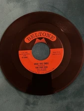 THE JIVE FIVE MY TRUE STORY / WHEN I WAS SINGLE 45 RPM RECORD