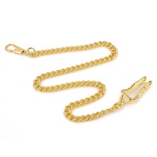 Gold/Black/Silver/Bronze Plated Pocket Watch Chain Short Pendant Chain Accessory