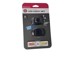 SCHWINN 11 LUMENS BICYCLE LED LIGHT SET - QUICK WRAP - FOR FRONT AND REAR-SAFTEY