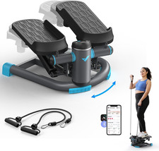 Mini Stepper Fitness 2 in 1 per La Casa,Altalena Silenziosa Twister Da 150 Kg Co