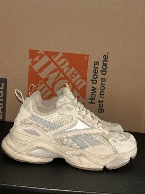 Reebok Royal Charge Y2K Chunky Gray White Leather Run AR30246W Womens Sz 8