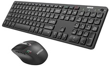 Universal Multi-Device Bluetooth Keyboard and Mouse Full Size Wireless