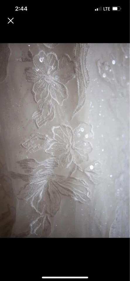 Vestido de novia firma Galina talla 10 (usado) Foto 2 de 4