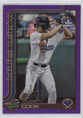 2025 Topps Pro Debut Purple Foil /299 Casey Cook #PD-188 1n9c