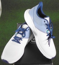 NIB FootJoy Flex Mens Golf Shoes, White / Blue / Green, 9.5 Medium, 56307