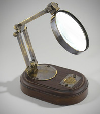 Magnifying Glass Optical Lens Brass Desk Antique Map Reader Jewelry Vintage Gift