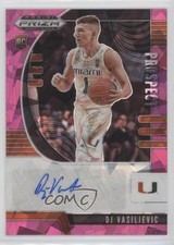 2020-21 Panini Prizm Draft Picks Prospect Pink Ice DJ Vasiljevic #PA-DJ Auto md3