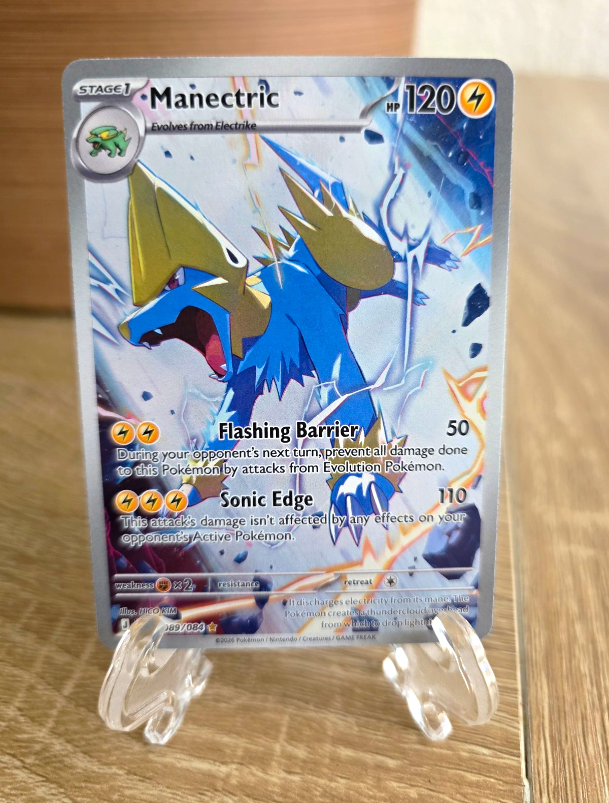 Manectric 89/84, Near Mint, Illustration Rare, Pitch Black, Pokemon, 2026