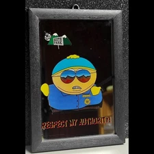 1999 SOUTH PARK MIRROR PAINTING ERIC CARTMAN AS A COP  -Respect My Authority!-