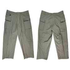 Nike Life Mens Pants Size 36 Olive Green Cargo Straight Skater City Style Logo