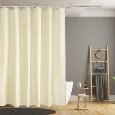 Hotel Quality Beige Shower Curtain Liner, Waterproof with Grommet Top, 72 x 72