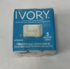 NOS Sealed Vintage IVORY Soap Package Of 3 - 3oz Bars