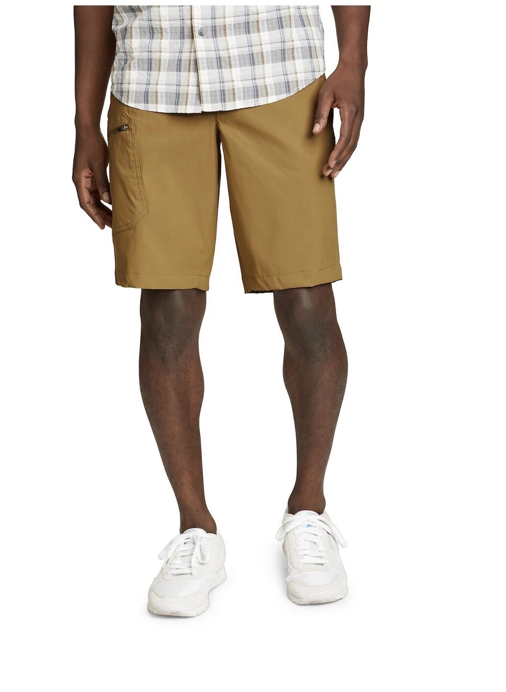 Eddie Bauer Mens Rust Rainier Shorts 11 Inch Hiking Performance Casual MULTI SZ