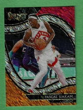 Pascal Siakam 2020-21 Panini Select 245 Courtside RED ORANGE SHIMMER PRIZM