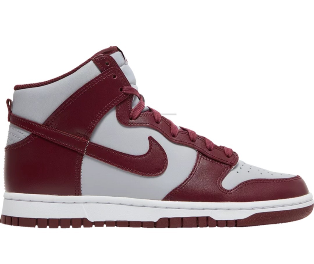 Nike Dunk High Retro “Beetroot” Maroon Grey Red (DD1399-600) Men's Size 9.5/ 11w