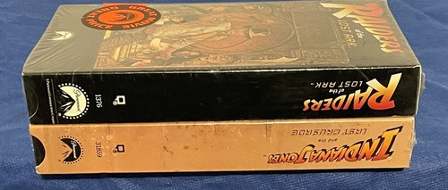 NEW Indiana Jones Raiders Lost Ark Last Crusade VHS Tape Paramount Watermark - Picture 6 of 6