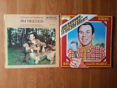 Jim Reeves 40 Golden Greats double album & Atouch of sadness Album.