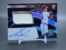 2021 Panini Spectra Auto Jersey Rookie CRISTIAN PACHE Atlanta Braves #/199