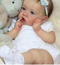 22in Lebensechte Reborn Baby Girl Puppe Voll Körper Vinyl Silikon Toy Geburtstag