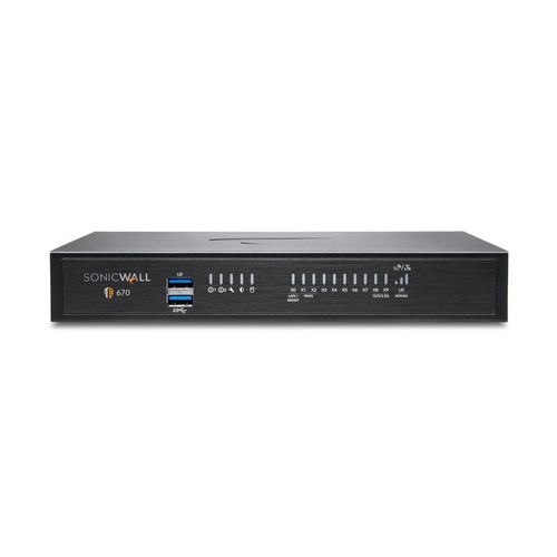 SonicWALL 02-SSC-2837 TZ670 Security Firewall Appliance 8 Port 10-Gigabit 2 SFP+ - 第 1/3 張圖片