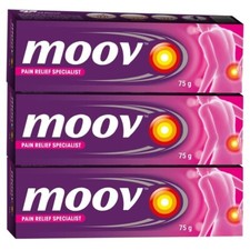 Moov Fast Pain Relief Cream 100 Ayurvedic Formula Nilgiri Oil- 75g Pack of 3 .