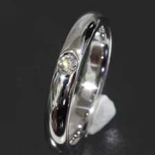 HARRY WINSTON Diamond Wedding Ring US3.25 pt950 3mm 4.4g Newly Polished 5383A