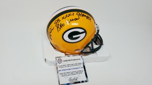 Andre Rison Green Bay Packers Signed Autographed Mini Helmet Double Inscribed - Picture 1 of 3