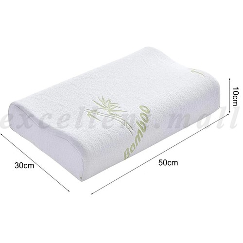 Luxury Soft Contour Bamboo Pillows Cushion Memory Foam Fabric Hypoallergenic AU - Picture 2 of 12