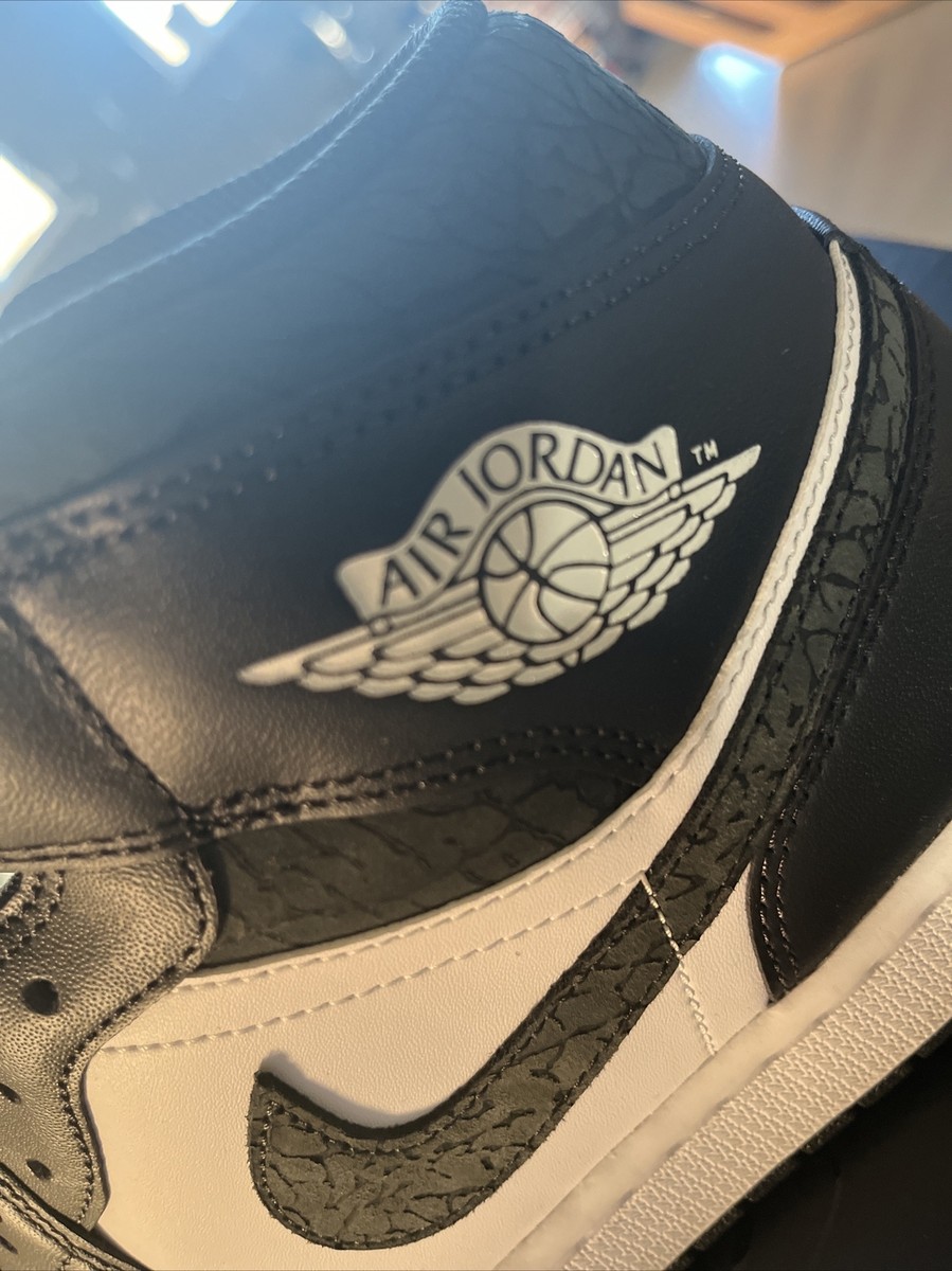Nike Air Jordan 1 Mid SE Shoes Off Noir Black White FB9911-001