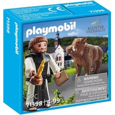 Playmobil 71398, Kloster Eberbach, Sonderfigur: Mönch mit Wildschwein, NEU & OVP