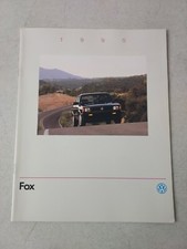 Vintage 1990 Volkswagen Fox Sedan Wagon Fold Out Car Brochure 11" x 8 1/2"