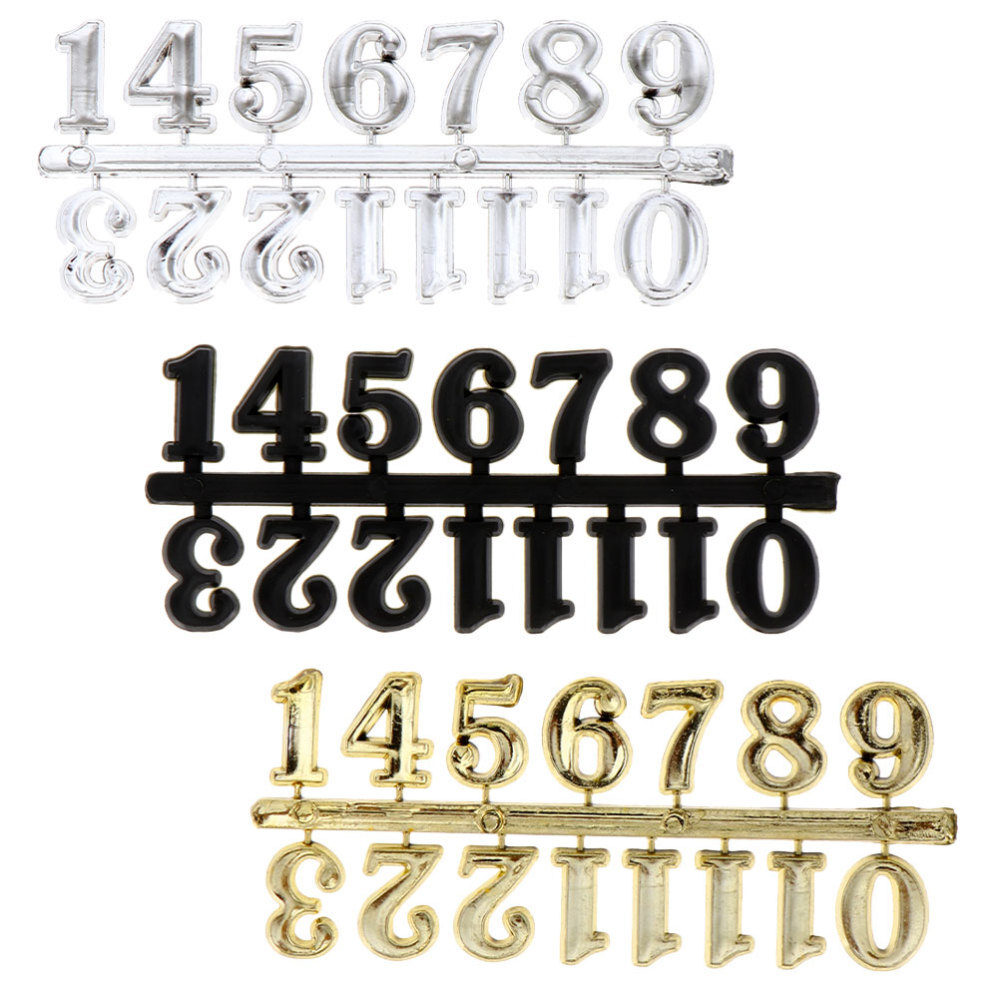 Arabic Numerals Clock Numbers Self Adhesive Clock 3 Sets Stickers