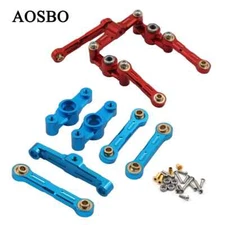 Aluminum Ball Bearing Crank Steering Assembly Link Set for Tamiya TT02 TT-02 TT-