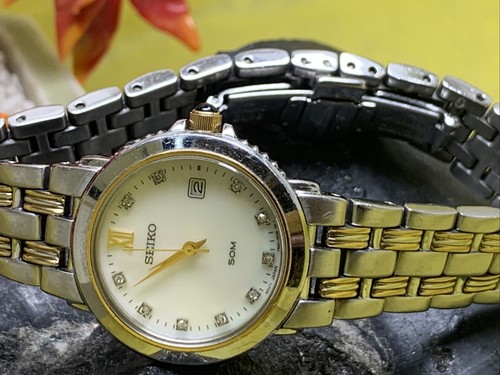 Seiko 50m Ladies Diamond Studded 