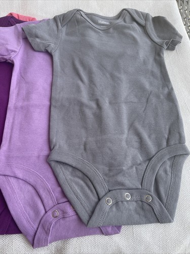 5 PACK Hanes Ultimate Baby Flexy Short Sleeve Bodysuits 18-24M Multicolor - Picture 5 of 10