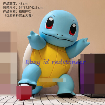 Squirtle 1/1 Life Size 17'' PVC Resin GK Painted Statue In Stock Collection