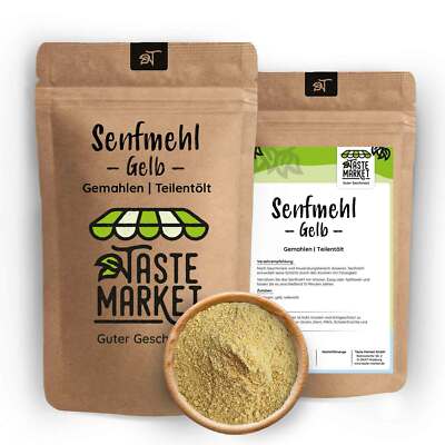 100 g Senfmehl gelb | Senf Pulver gemahlen | Senfherstellung | Senfsaat