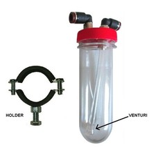 Hho Bubbler Tank Mounting 8mm Push In Fittings 2 Adaptors For Hho Kit Hoses.